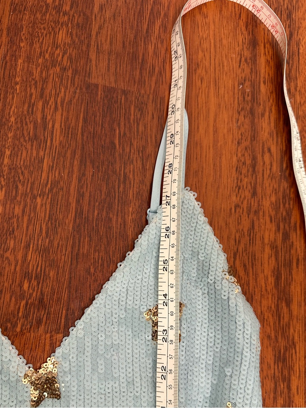 Superdown REVOLVE  Dina Light Blue Sequins Star-Embellished Mini Dres. Party. S - Picture 16 of 16